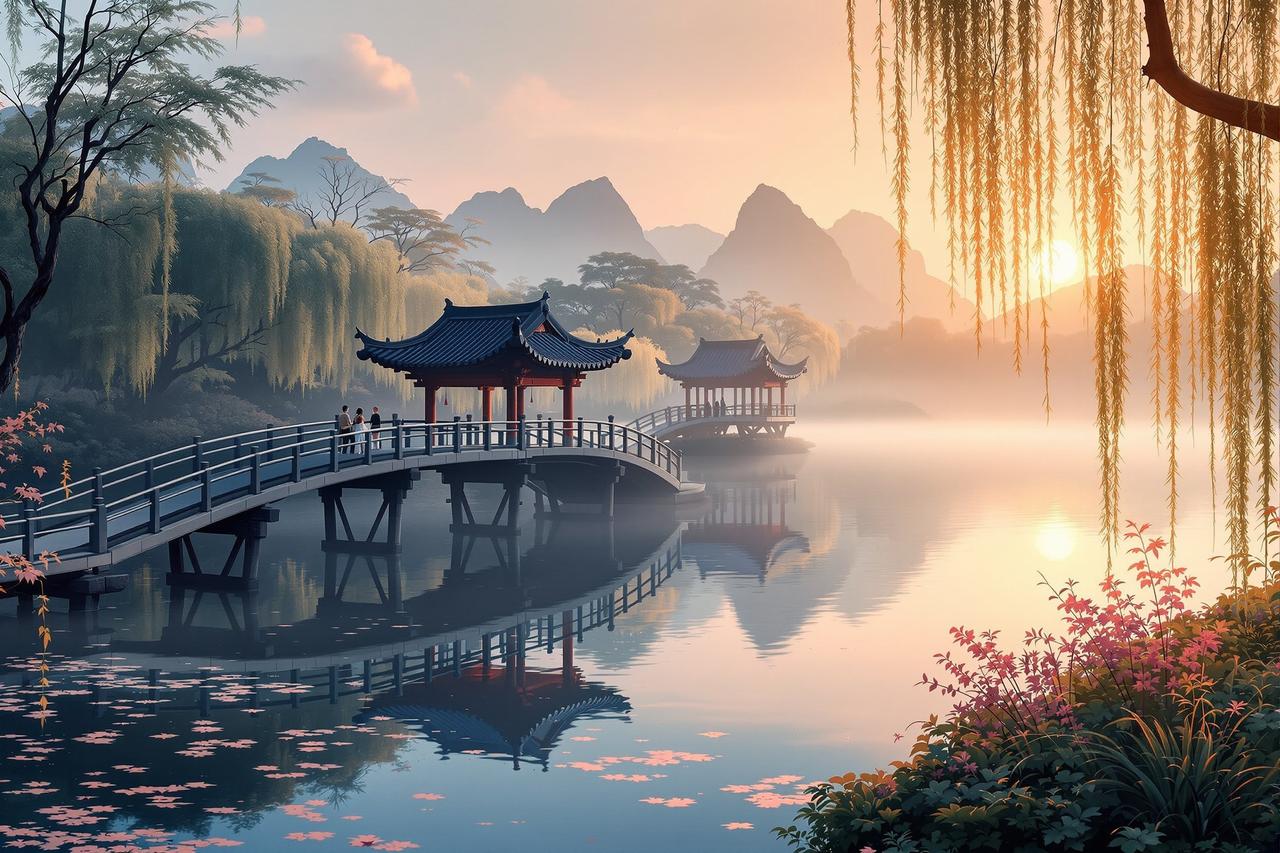 南瓜短剧成功案例 - 杭州西湖文旅短剧《断桥烟雨》